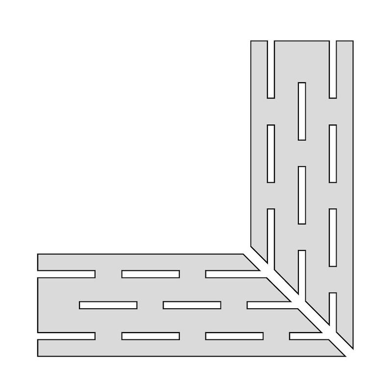 Energieker AGATHOS Griglia Angolare SX White 20x60 cm 20 mm Strutturato