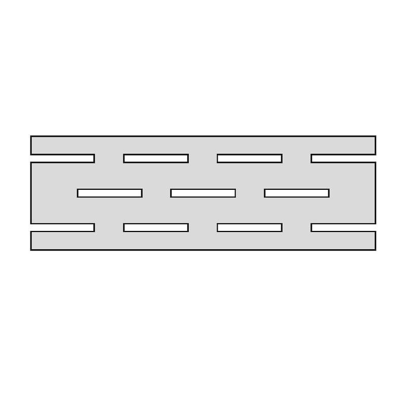 Energieker AGATHOS GRIGLIA WHITE 20x60 cm 20 mm Strutturato