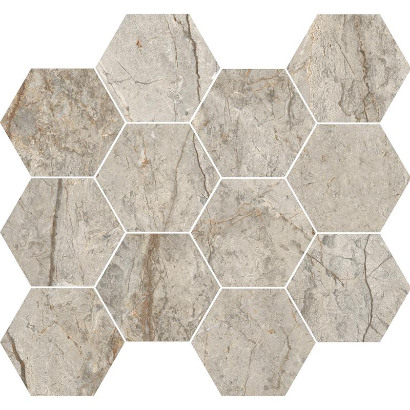 RONDINE CANOVA Mosaico Esagona Oxford Grey 35x30,3 cm 8.5 mm Matte