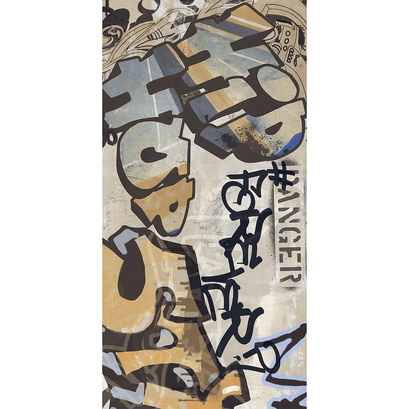 Energieker CITY PLASTER Graffiti Beige 60x120 cm 9 mm Matte