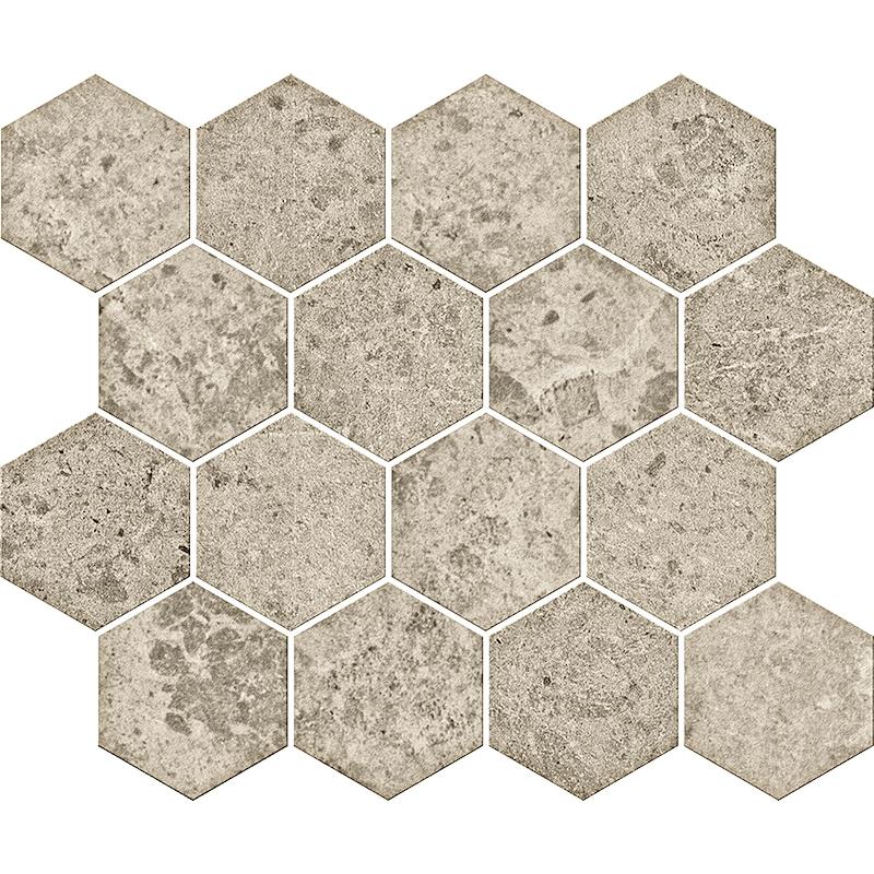 Serenissima CONCRETA Mosaico Esagona Ecru 25x30 cm 9.5 mm Matt