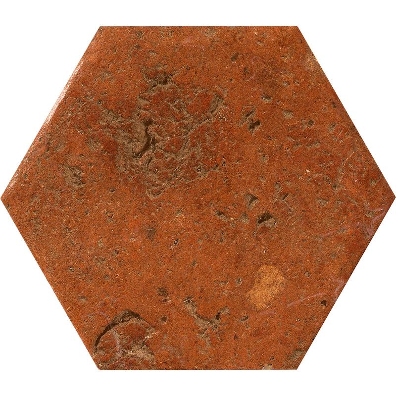 Cir COTTO DEL CAMPIANO Esagona Rosso Siena 15,8x18,3 cm 10 mm Matt