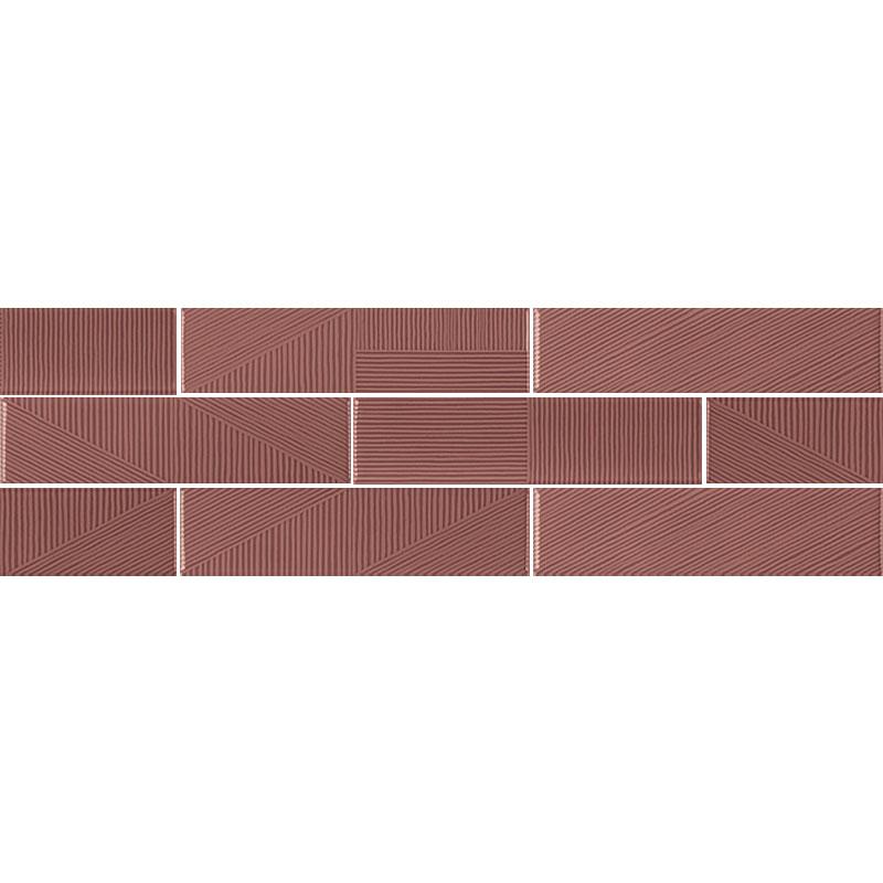 Ceramica Sant'Agostino DECORLINE STRIPEBRICK MAUVE