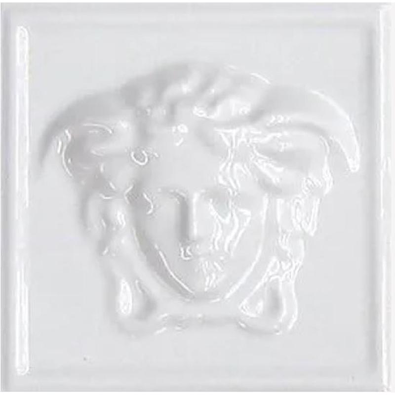 VERSACE EMOTE MEDUSA 3D AVORIO 10x10 cm 9.5 mm Lappato