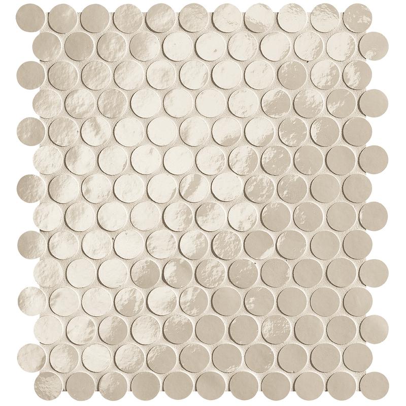 Fap GLIM Mosaico Round Avorio 29,5x32,5 cm 9 mm BRILLANTE