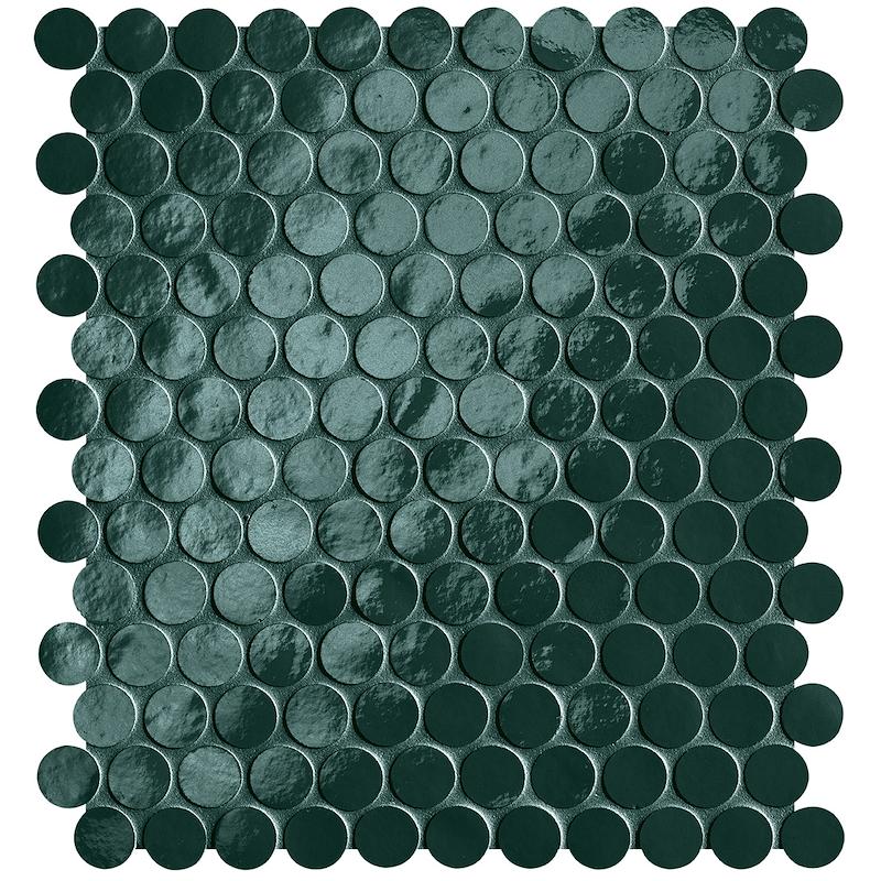 Fap GLIM Mosaico Round Petrolio 29,5x32,5 cm 9 mm BRILLANTE