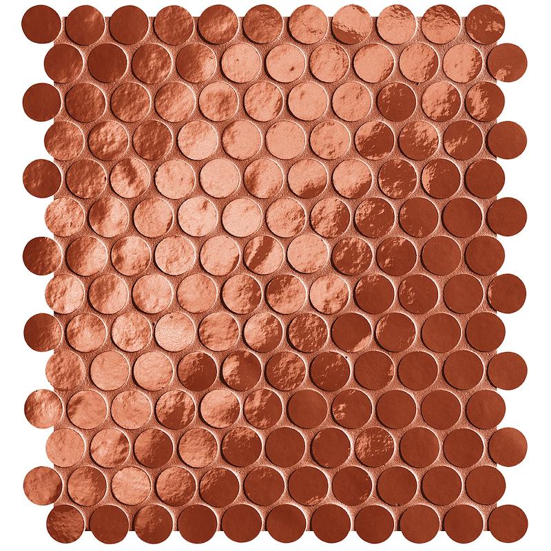 Fap GLIM Mosaico Round Rosso Fuoco 29,5x32,5 cm 9 mm BRILLANTE