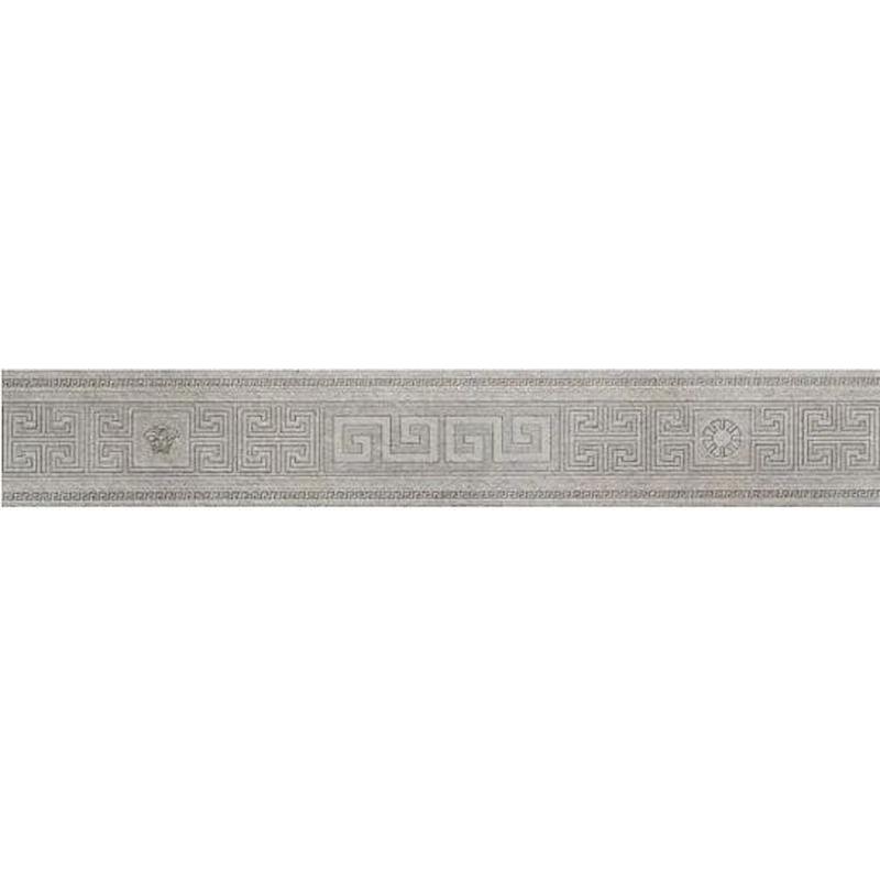 VERSACE GREEK FASCIA GRIGIO 12,5x80 cm 9.5 mm Matte