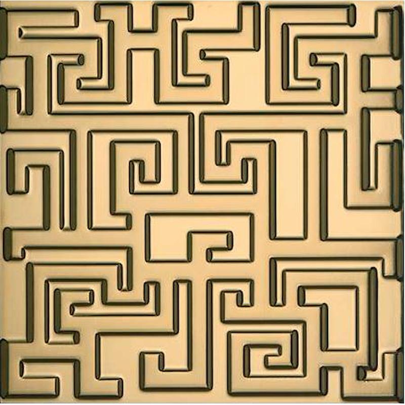 VERSACE GREEK Oro 40x40 cm 9.5 mm Lux