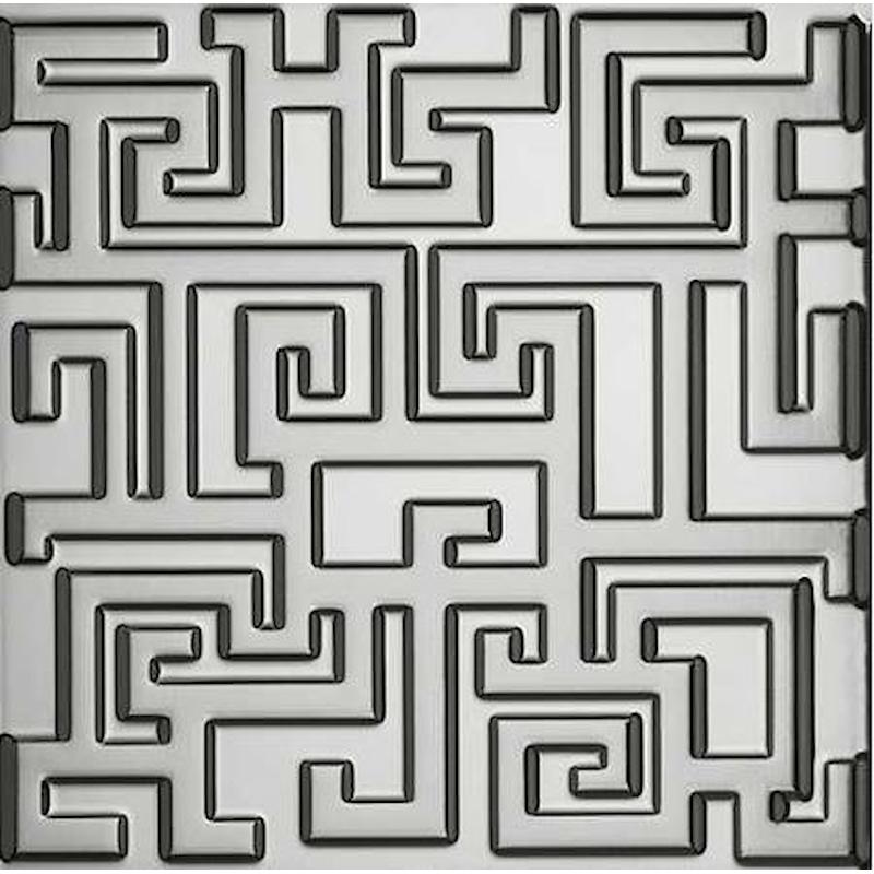 VERSACE GREEK Platino 40x40 cm 9.5 mm Lux