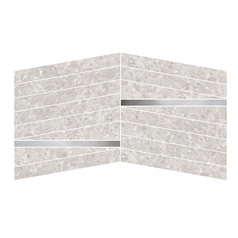 NOVABELL KEYSTONE Mosaico Stripes Ocean Grey 30x30 cm 9 mm Matte