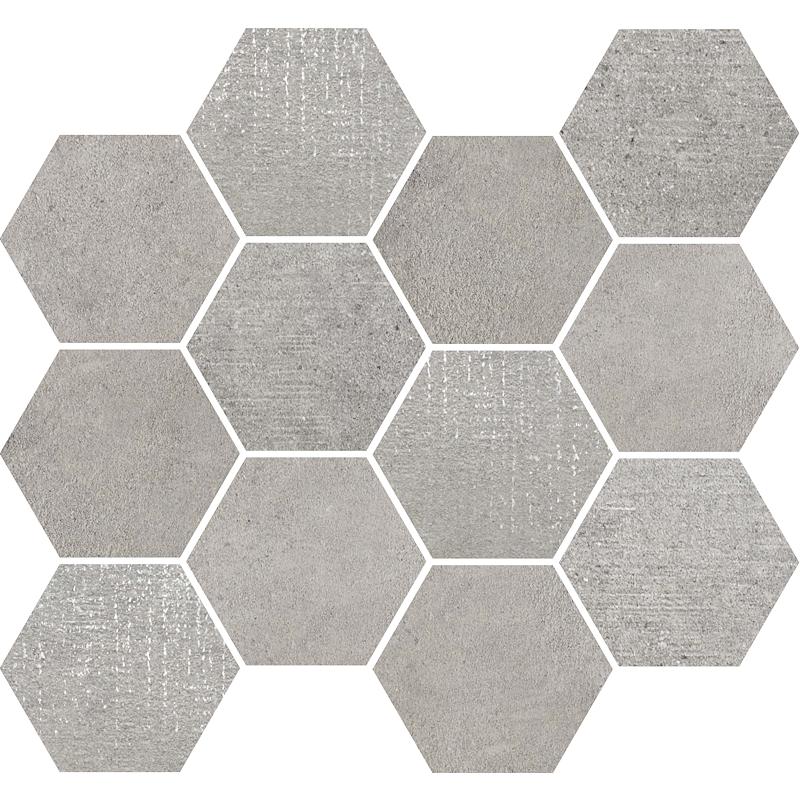 RONDINE LOFT Mosaico Esagona Light Grey 35x30,3 cm 8.5 mm Matt