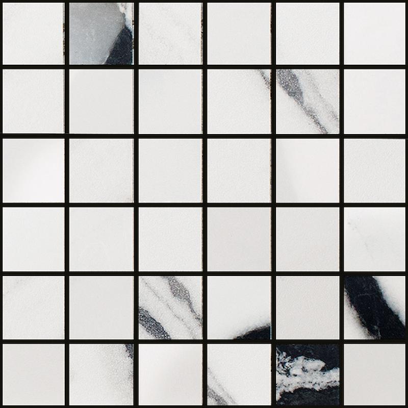 ITALGRANITI LUX EXPERIENCE Mosaico Mix Panda White 30x30 cm 9 mm Matte
