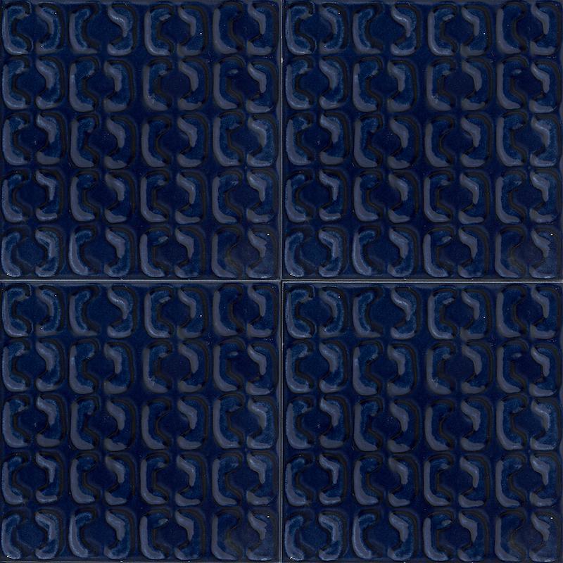 Marazzi MEMORIA Blu Struttura Stamp 3D 15x15 cm 10 mm Lux