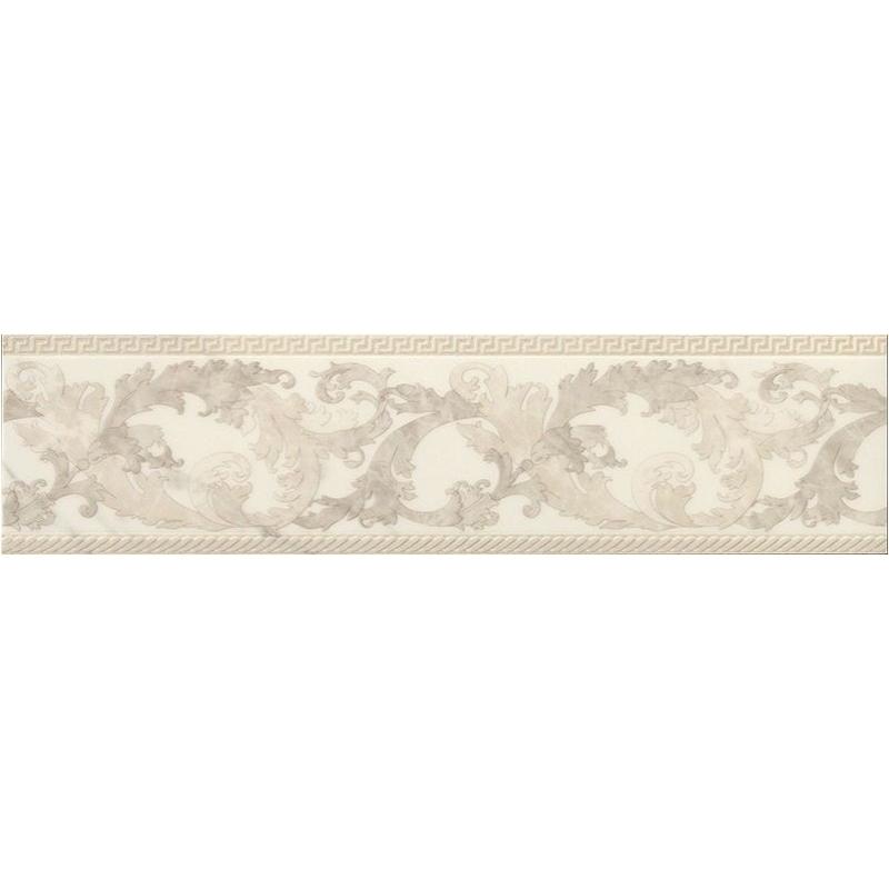 VERSACE MARBLE FASCIA BAROCCA BIANCO 14,4x58,5 cm 9.5 mm Lappato