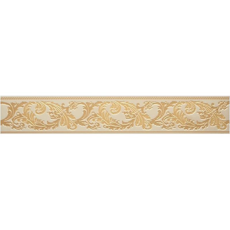 VERSACE MARBLE FASCIA BAROCCHINA BEIGE 9,6x58,5 cm 9.5 mm Lapped