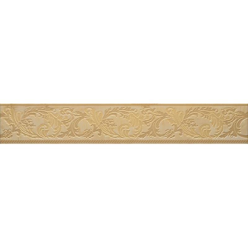 VERSACE MARBLE FASCIA BAROCCHINA ORO 9,6x58,5 cm 9.5 mm Lapped