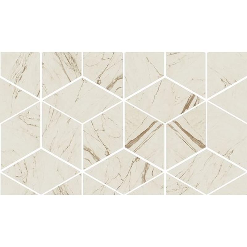 VERSACE MARBLE MOSAICO T3 BIANCO 17x29,1 cm 9.5 mm Lapped