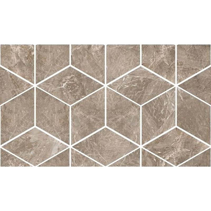 VERSACE MARBLE MOSAICO T3 GRIGIO 17x29,1 cm 9.5 mm Lapped