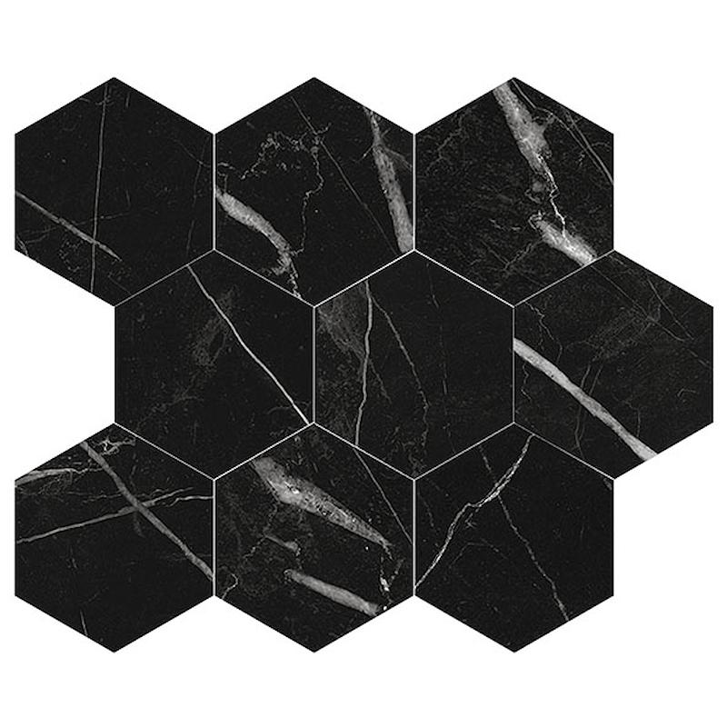 Energieker MARQUINA Esagoni Black 26x30 cm 9 mm Lapped