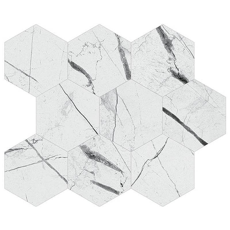 Energieker MARQUINA Esagoni White 26x30 cm 9 mm Lappato