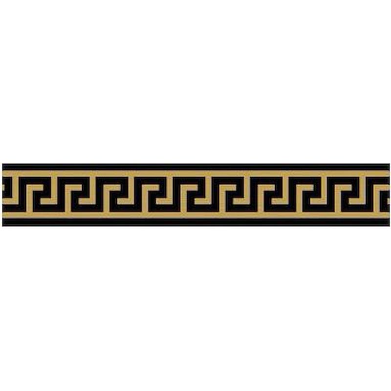 VERSACE MAXIMVS FASCIA GRECA LUX NERO/ORO 10x60 cm 6 mm Lux