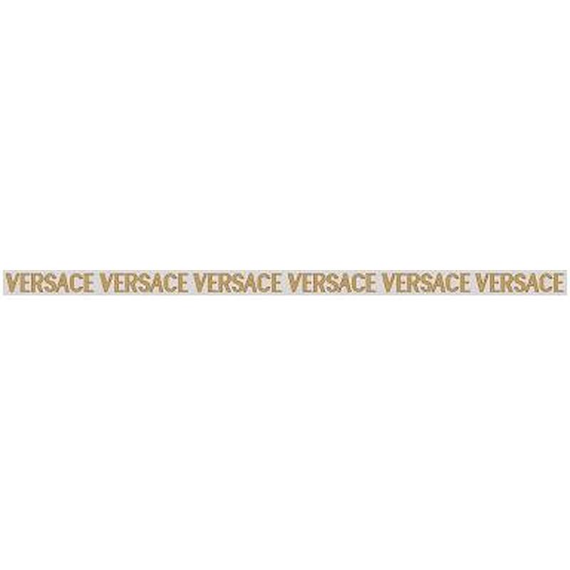 VERSACE MAXIMVS LISTELLO FIRMA LUX BIANCO/ORO 2,7x60 cm 6 mm Lux