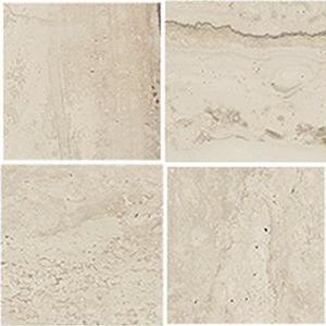 Mosaico Inverso Travertino Striato Beige