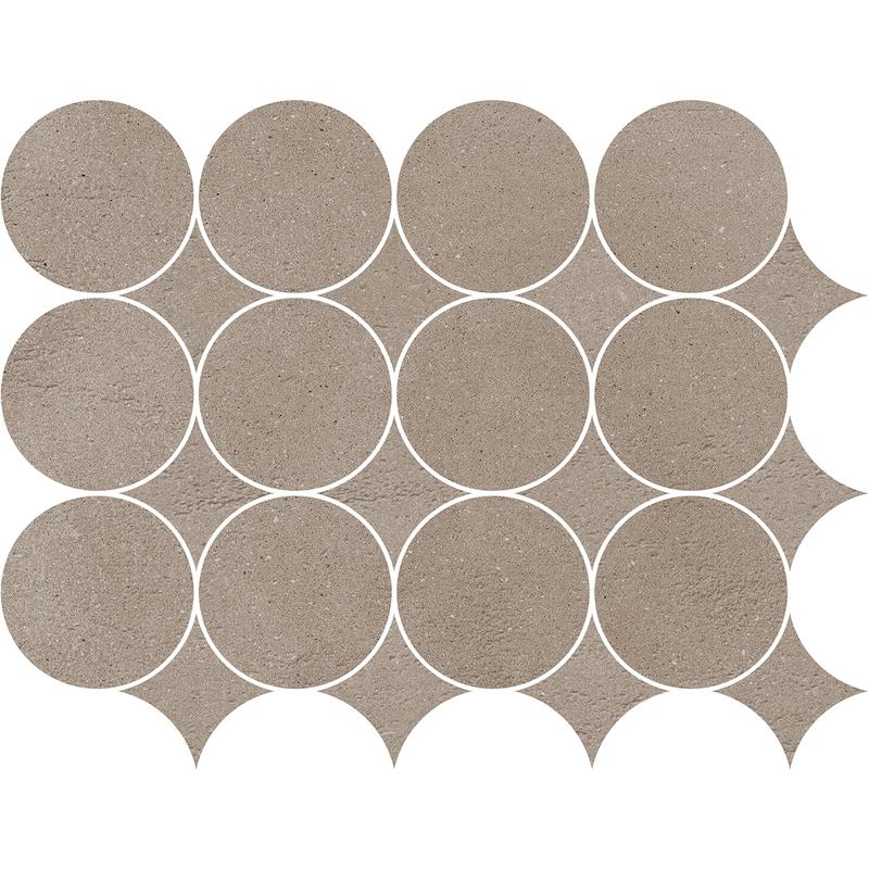 Marazzi SLOW Mosaico Circolare Argilla 32,1x41,6 cm 9 mm Matt