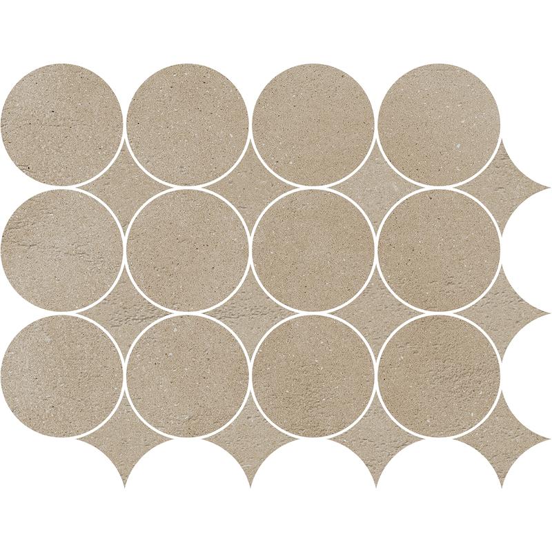 Marazzi SLOW Mosaico Circolare Sabbia 32,1x41,6 cm 9 mm Matt