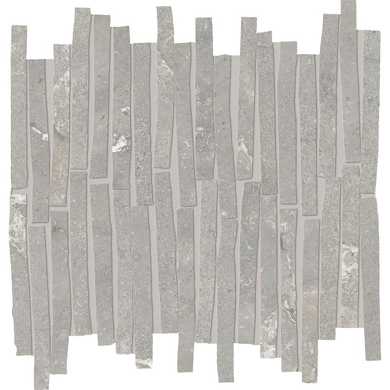 PROVENZA UNIQUE INFINITY Mosaico Stick Purestone Grey 34x35,4 cm 9 mm Matte